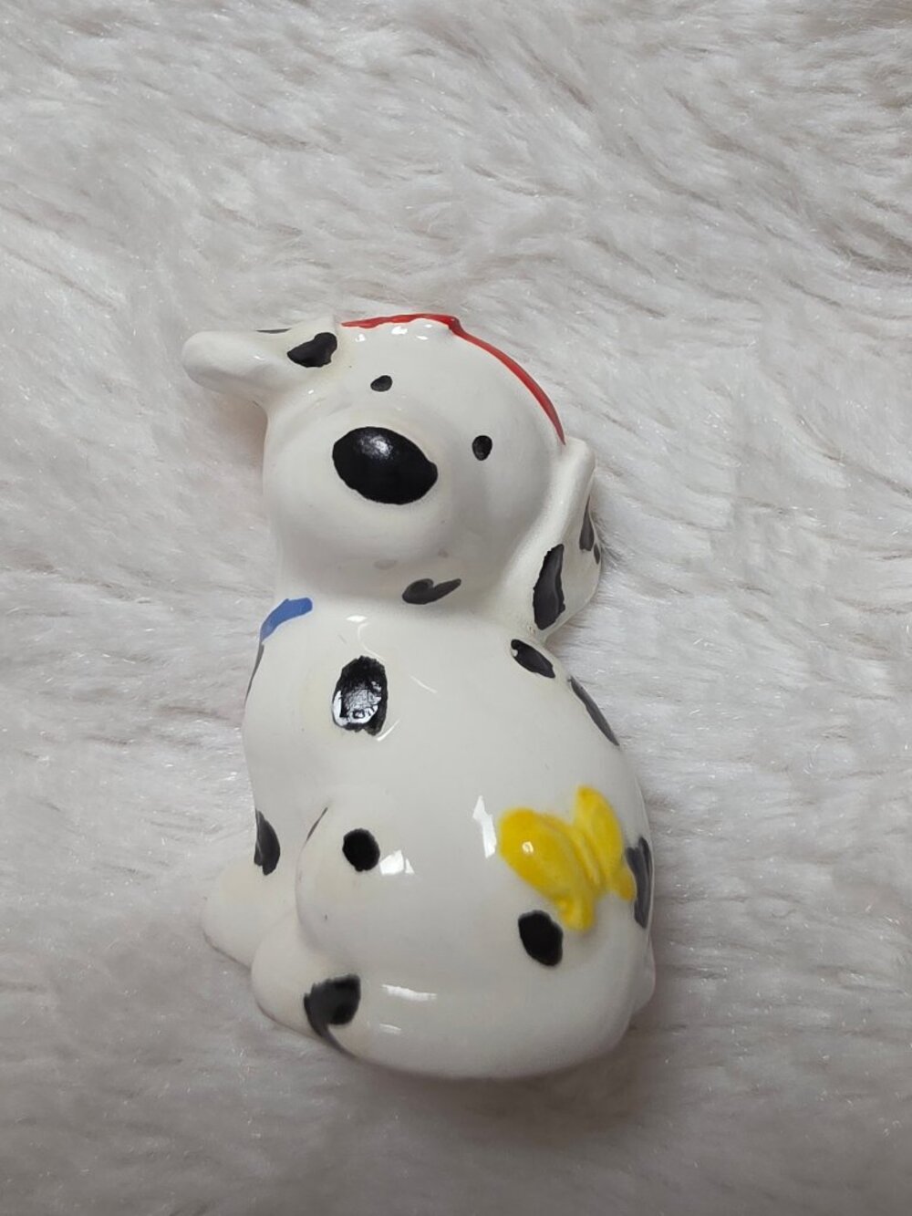 Vintage Sanrio Spottie Dottie Ceramic Figurine 2.5” Miniature Dalmatian Dog